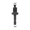1/2 Pcs Drill Chuck Adaptor 1/4 Inch Hex Shank Adapter To 1/2inch 3/8 Inch Male Thread Electric Drill Bits Quick Change Converte
