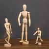 Скандинавский стиль Ручная работа Деревянная шарнирная модель Фигурка Орнамент