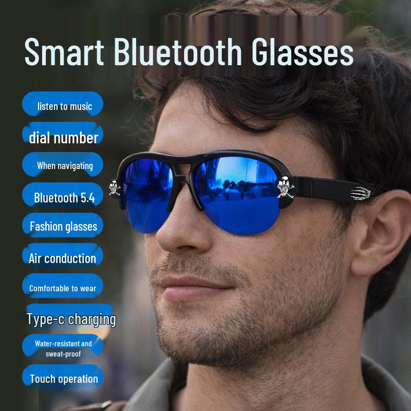 Модные Унисекс Bluetooth-очки: Беспроводные звонки, Защита от синего света, Звук высокого качества