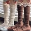Японские Ретро Кружевные Ажурные Дышащие Простые Универсальные Модные Длинные Носки Женские Чулки Лолита JK Носки Для Девочки