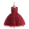 Kids Christmas Dresses For Girls Elegant Princess Wedding Dress Children Vintage Evening Party Dress Christmas Prom Formal Dresses