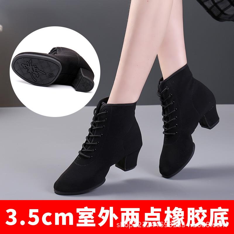 Продаются хорошо дышащие туфли женские танцевальные туфли на шнуровке каблуки женские бальные латинские танцевальные туфли Высокая помощь большой размер 34-41