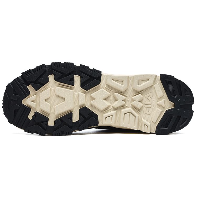 Fila Trek 1S Fabric Synthetic Leather Sports Outdoor Trendy Retro Low Top Casual Shoes Men Sneaker Black Gray F12M242119FBD