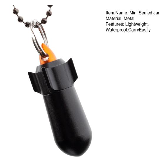 Банка для таблеток Высокая твердость Хранить таблетки Легко носить с собой Прочный Открытый Выживание Самоспасение Мини Герметичная Банка Поставка Для Кемпинга