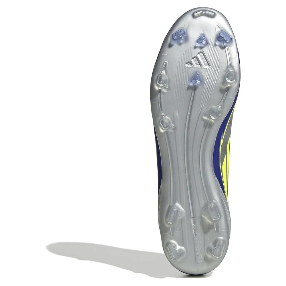 Adidas f50 league messi soccer shoes Silver/Yellow/Blue