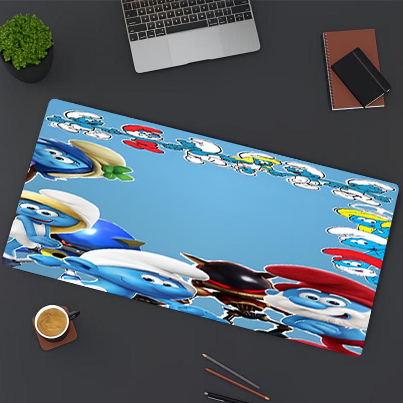 Blue Smurfs Print Mouse Pad, for Keyboard Pad Laptop PC Mat for Office Home Use, Desk Decor, Perfect Birthday Gift for Gamers