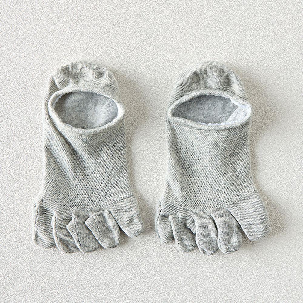 All-match Soft Simple Women Solid Color Five Toes Socks Men Hosiery Short Socks Cotton Socks