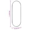 Wall Mirror 15 x 40 cm Oval Glass