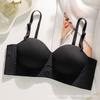 Женское нижнее белье для маленькой груди, собирающее и показывающее большую грудь, бесшовный бюстгальтер-получашка, без бретелей, нескользящий, летний бюстгальтер с красивой спинкой