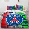 Size 3D Printed Football Club Standard Bedding Three-Piece Quilt Cover Pillowcase