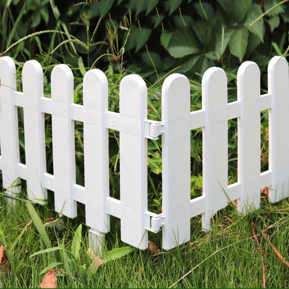 2 шт. Пластиковый забор для двора, универсальный защитный поручень, барьер для дверного проема, садовый забор для овощей
