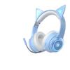 Светящиеся беспроводные Bluetooth накладные наушники с кошачьими ушками 2025 - Игровые и спортивные, Тяжелый бас, Совместимы с мобильными устройствами и ПК