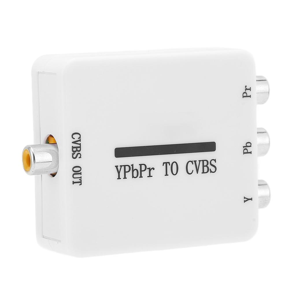 Video Converter Mini YPbPr To CVBS Audio Video Adapter for Projectors Monitors TVs