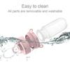 2 In 1 Baby Silicone Nipple Fresh Food  Feeding Bottles Nibbler Learn Feeding Drinking Water Straw Handle Baby Food Feeder Set