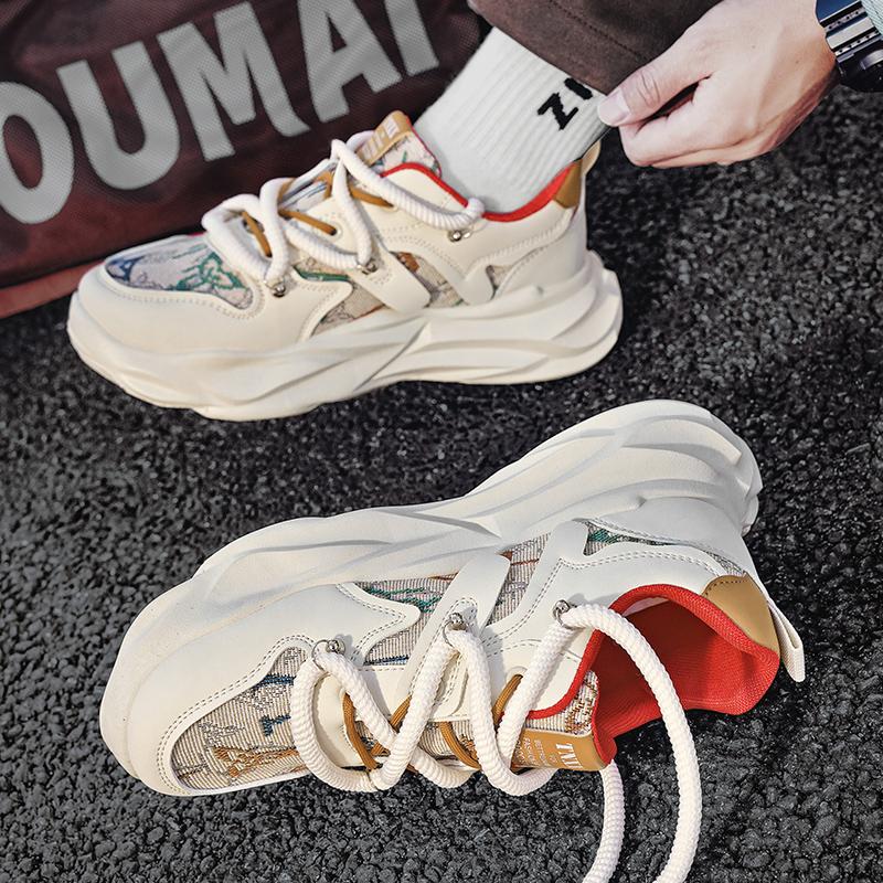 Мужская обувь Повседневная обувь Кроссовки Летние Скейтборд Уличные Платформа Бег Спорт Дизайнерские Роскошные Деловые Модные Кожаные Теннисные