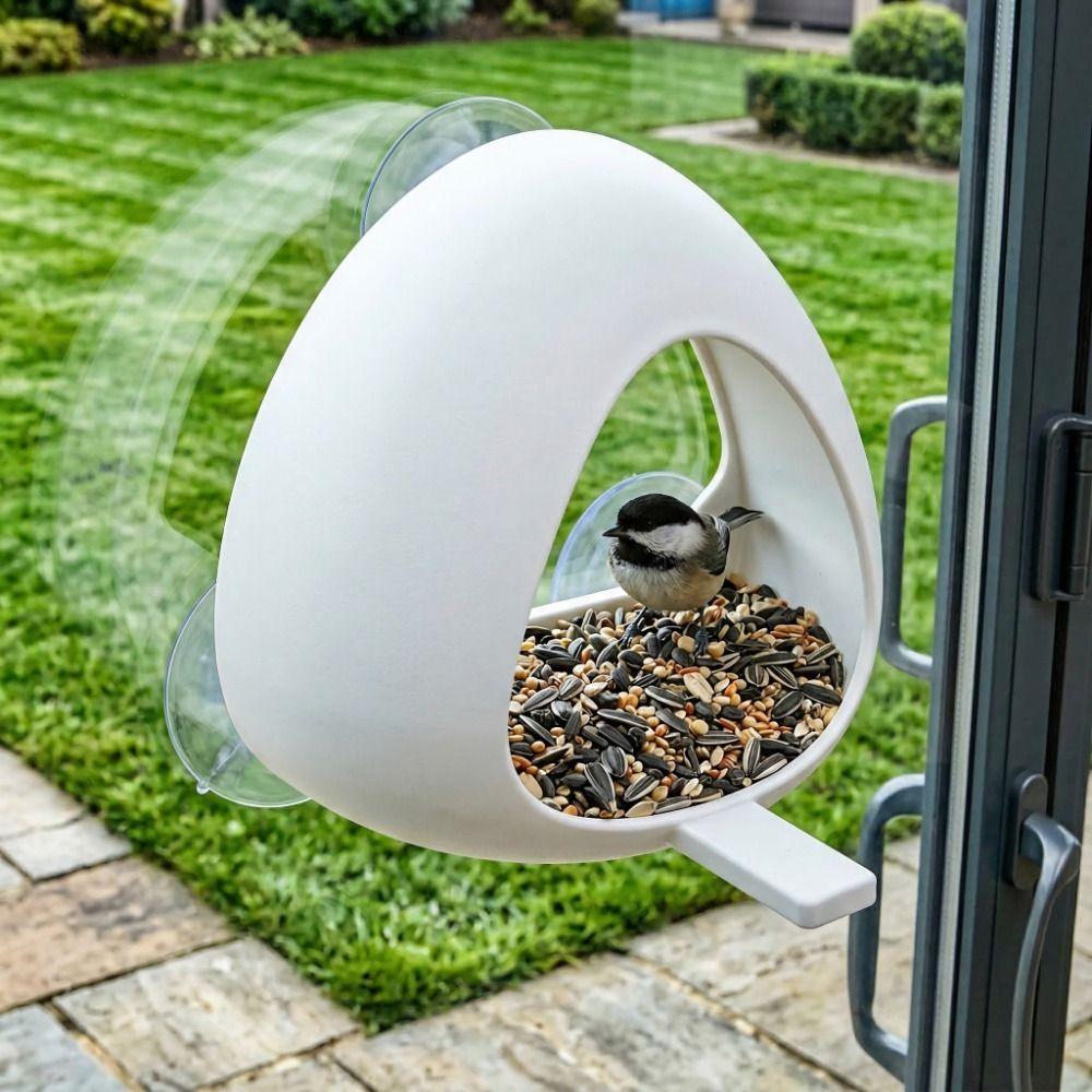 Suction Cup Hummingbird Feeder Wall Mounted Bird Feeding Station Bird Feeding Tray Balcony Windows
