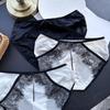 Ladies Spring Summer Bright Face Light Luxury Lace Edge Ice Silk Sexy Panties