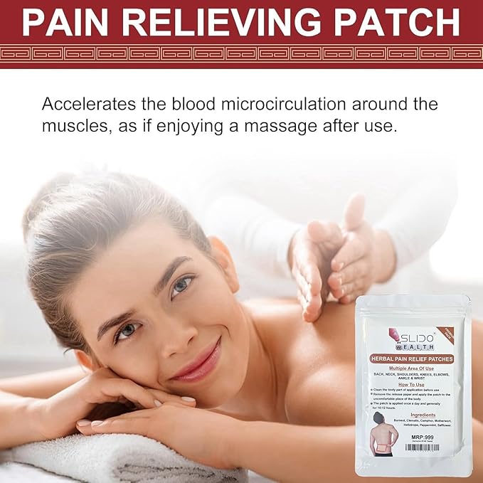 Травяной пластырь для снятия боли УПАКОВКА ИЗ 8 XL-ПЛАСТЫРЕЙ