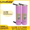 LiitoKala Новый оригинальный INR18650 35E 3.7V 3500mAh 20A разрядный INR18650 35E литий-ионный аккумулятор 3.7V перезаряжаемый аккумулятор с сетевой картой