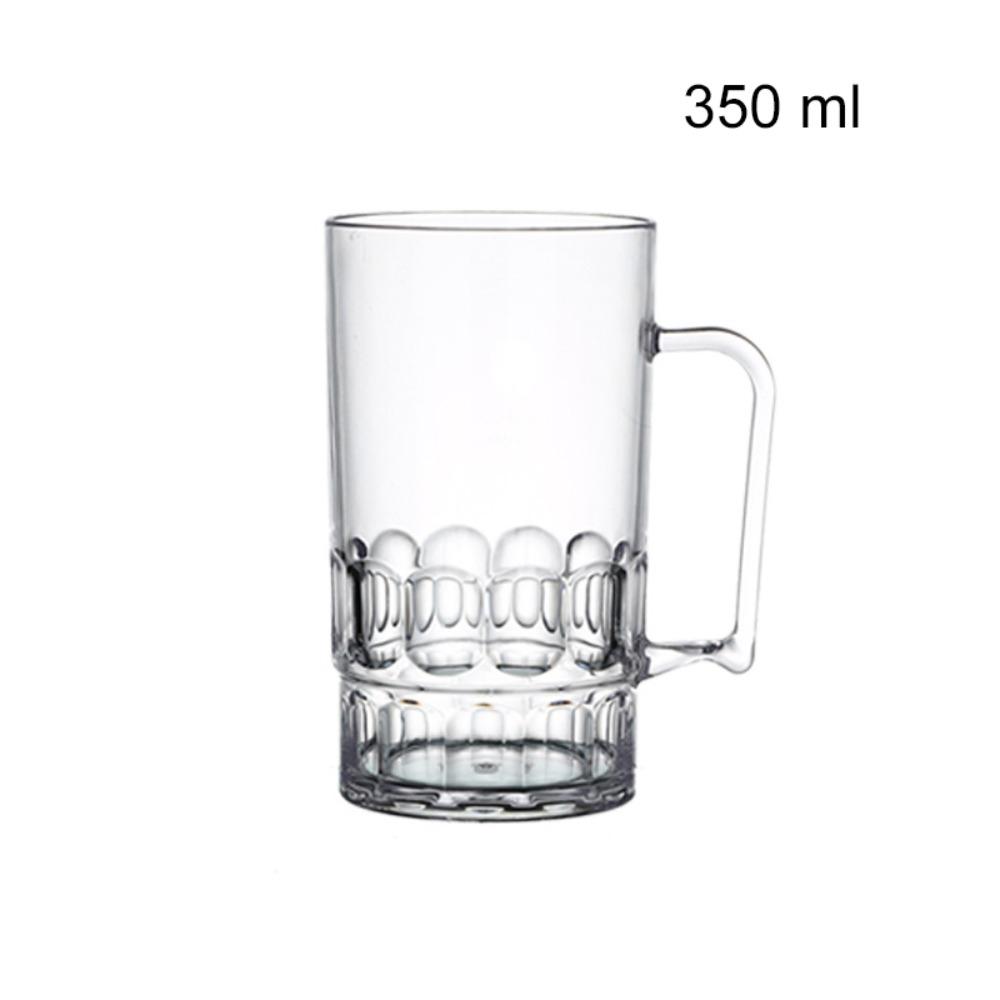 Imitation Glass Beer Mug Transparent Drinking Cup Durable Water Tumbler Restaurant