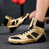 Men Wrestling Shoes Professional Wrestling Boots Training Unisex Comfortable Training Sports Boxing Boots Gear Fighting Sneakers