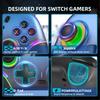 Беспроводной RGB BT Контроллер для Nintendo Switch 1/2/OLED Геймпад для Android Телефона/ПК Джойстик с эффектом Холла с функцией Турбо