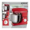 Robot pétrin multifonction 10l 1500w bomann km 6036 cb rouge