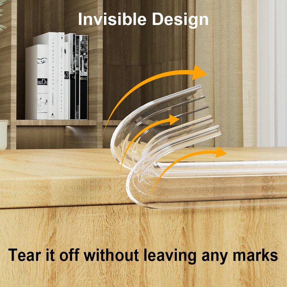 Защитная накладка на уголок мебели от столкновений из ПВХ, невидимая защитная полоса для края стола