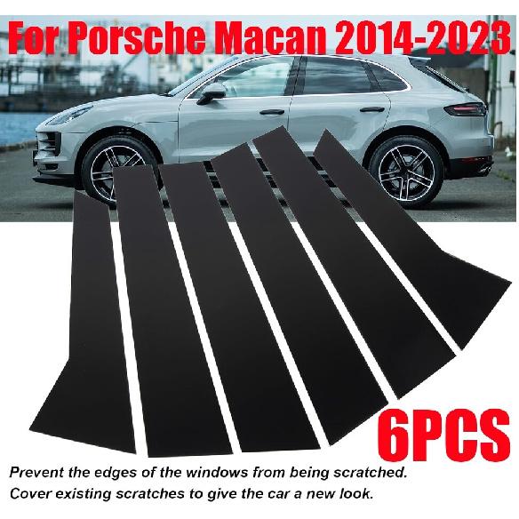 Черная Накладка на Стойку B Окна Автомобиля для Porsche Macan 2014-