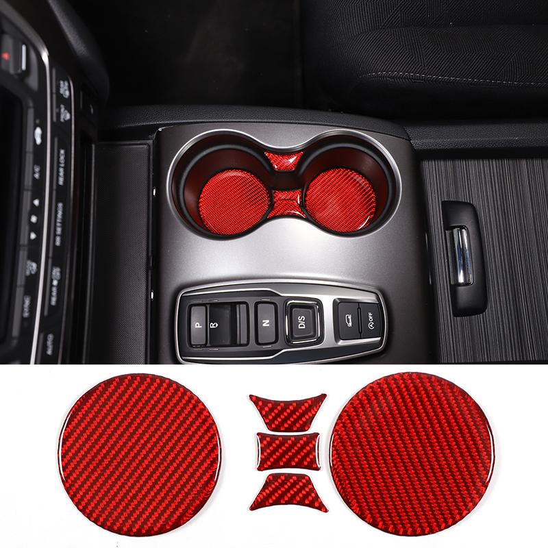 Для Honda Pilot 2015-2022 мягкое углеродное волокно автомобильный центр управления механизмом переключения передач панель крышка чашка воды рамка накладка наклейка