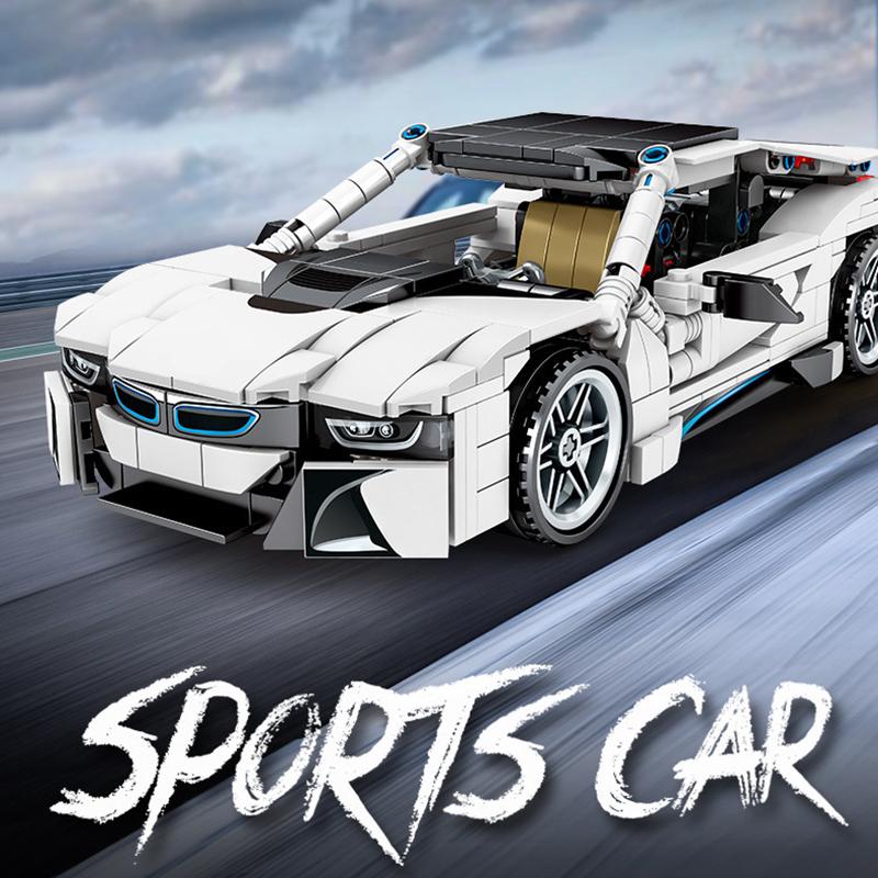 625 шт. гоночный автомобиль MOC, строительные блоки модели 1:14 городских спортивных автомобилей, суперкаров, кирпичей, подарки, игрушки «сделай сам» для детей и мальчиков