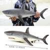 1pcs Simulation of Marine Animal Model Submarine Biological Super Soft Rubber Cotton-Filled Great White Shark Model