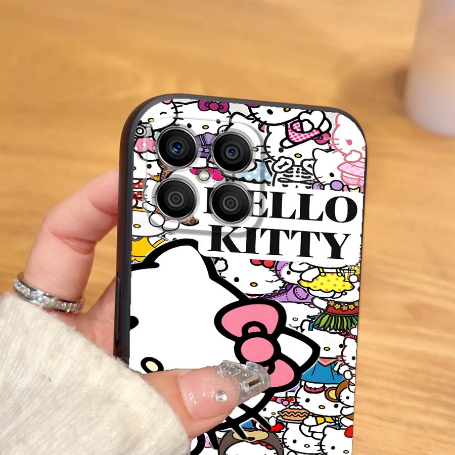 Case for Huawei P Smart 2019 P20 P40 Lite P30 P20 Pro P20 Lite 2018 Funda Phone Cover Cartoon Hello K-Kittys