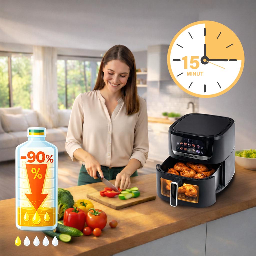 Фритюрница BERGMANN YI 1 камера 8л 1750Вт книга N