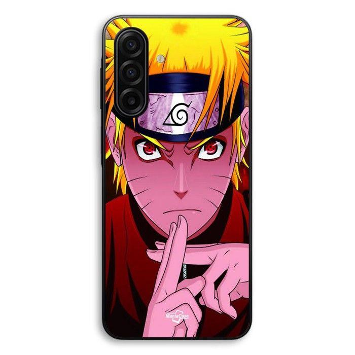 Coque de téléphone - MANIACASE - Samsung Galaxy A27 - Silicone TPU - Motif Naruto main croisée - Noir