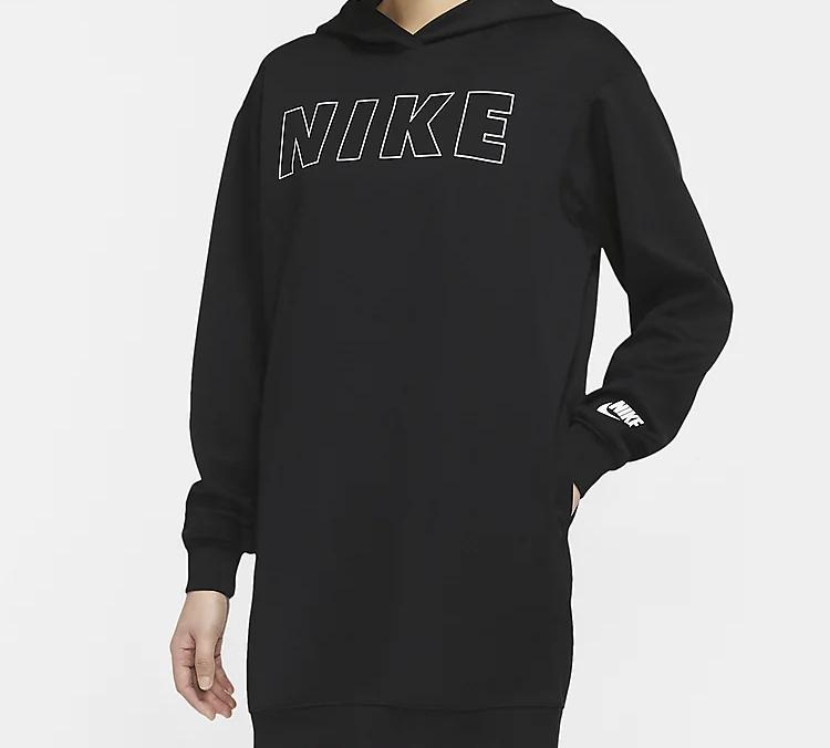 Nike 20 Женское платье с длинным рукавом Черное CJ3113-010