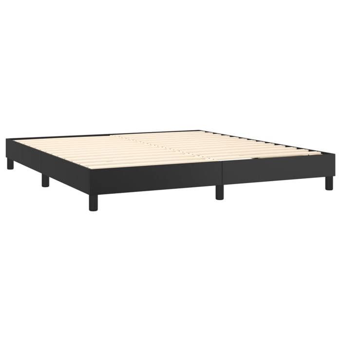 Maison Exclusive - Sommier à lattes de lit avec matelas Noir 160x200 cm
