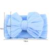Solid Cable Bow Baby Headband for Child Nylon Layers Headwear Kids Elastic Turban Headwraps Newborn Boys Girls Hair Accessories