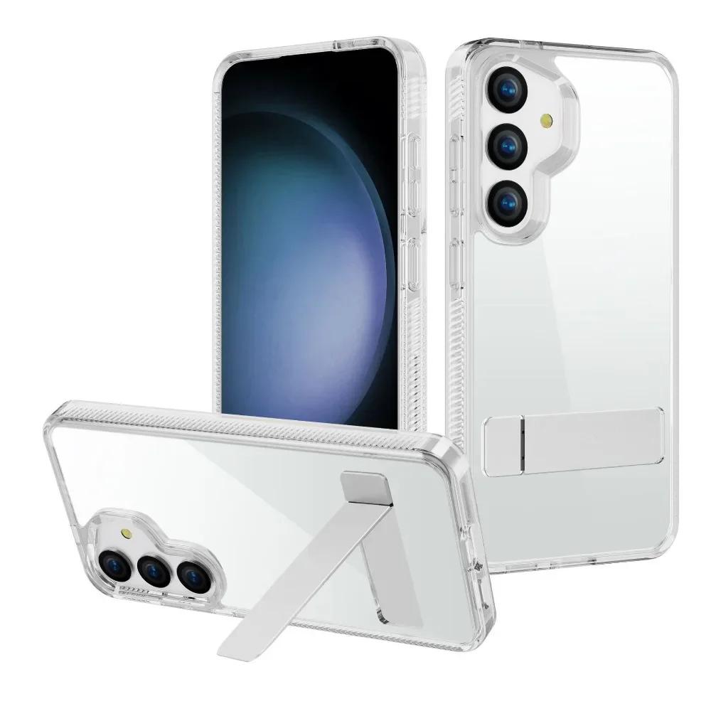 Прозрачный невидимый чехол-кронштейн для телефона Samsung Galaxy S25 S24 Ultra S25 S24 S23 Plus S25 + держатель защитный прозрачный чехол