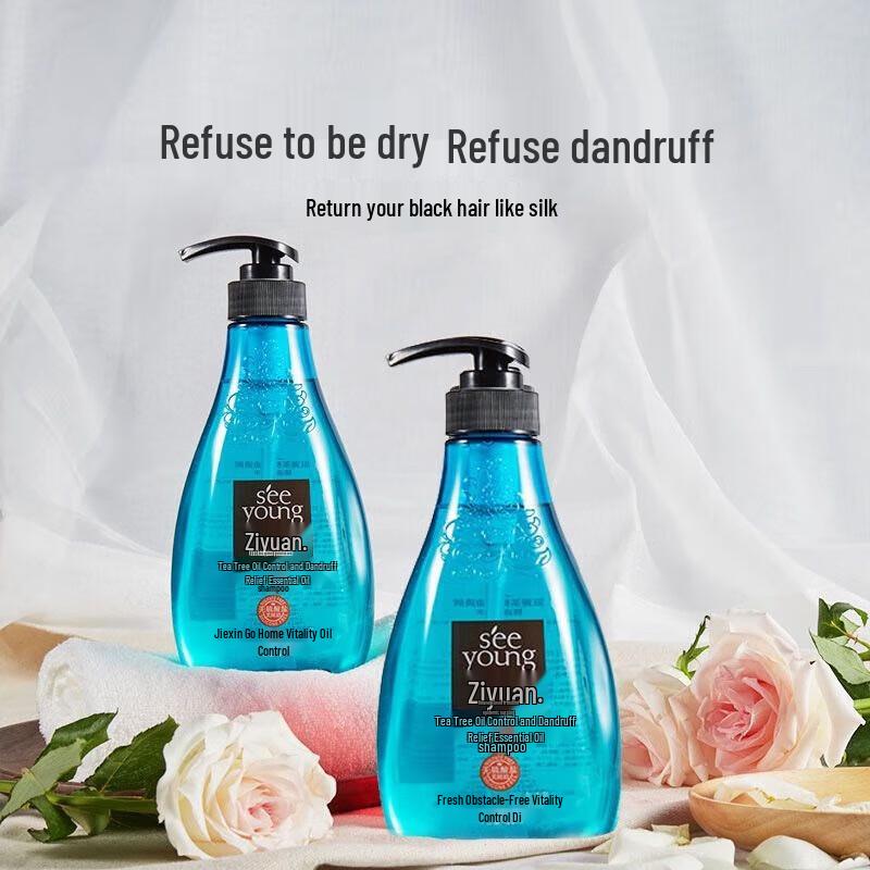 SEEYOUNG Tea Tree & Sapindus Oil Control Anti-Dandruff Shampoo