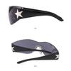 Piece 2000'S Punk Goggle Rimless Y2K Sunglasses for Women Men Shades Sports Sun Glasses Wrap Around