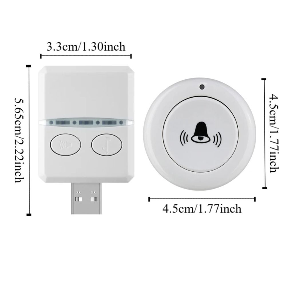DC 5V умный дверной звонок USB звонок на кровать водонепроницаемый беспроводной дверной звонок приемник