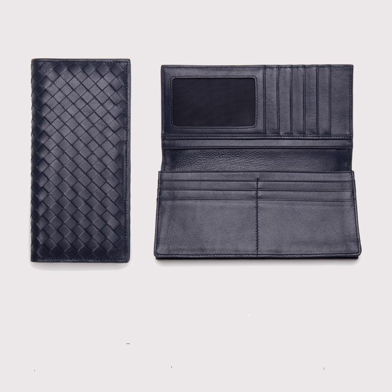 Женский длинный кошелек ручной работы из овчины на молнии, классический, в стиле ретро, повседневный, ручной кожаный кошелек