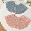 Doll Collar Lace Fake Collar Dress Decorative Shoulder Pearl Decoration Shirt Collar Round Neck Detachable Knitted Shawl
