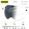 Bicycle Helmet with Color-Changing Lenses, Magnetic Goggles, Sun Protection, Uv Protection, Cycling Glasses, Delivery Protective Goggles