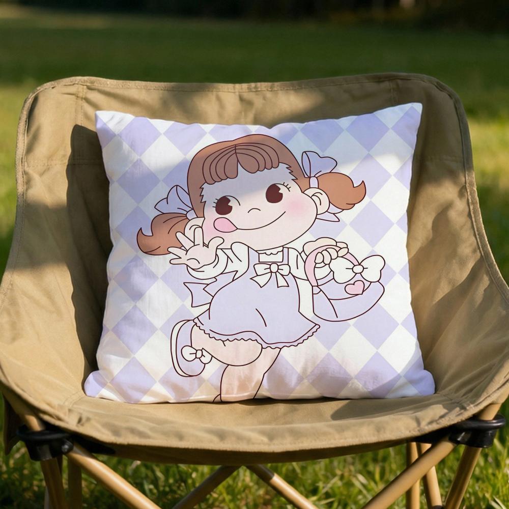 Candy Brand FFujiya Cushion Cover Soft Reversible Durable Pillow Cover MultiScene Use for Home Car Daily Comfort
