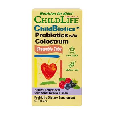 ChildBiotics Пробиотики с молозивом Натуральный ягодный вкус, 92 таблетки