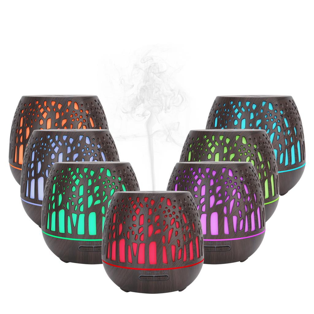 Домашний офисный ультразвуковой аромадиффузор увлажнитель воздуха с функцией ночника(110‑240 В)К