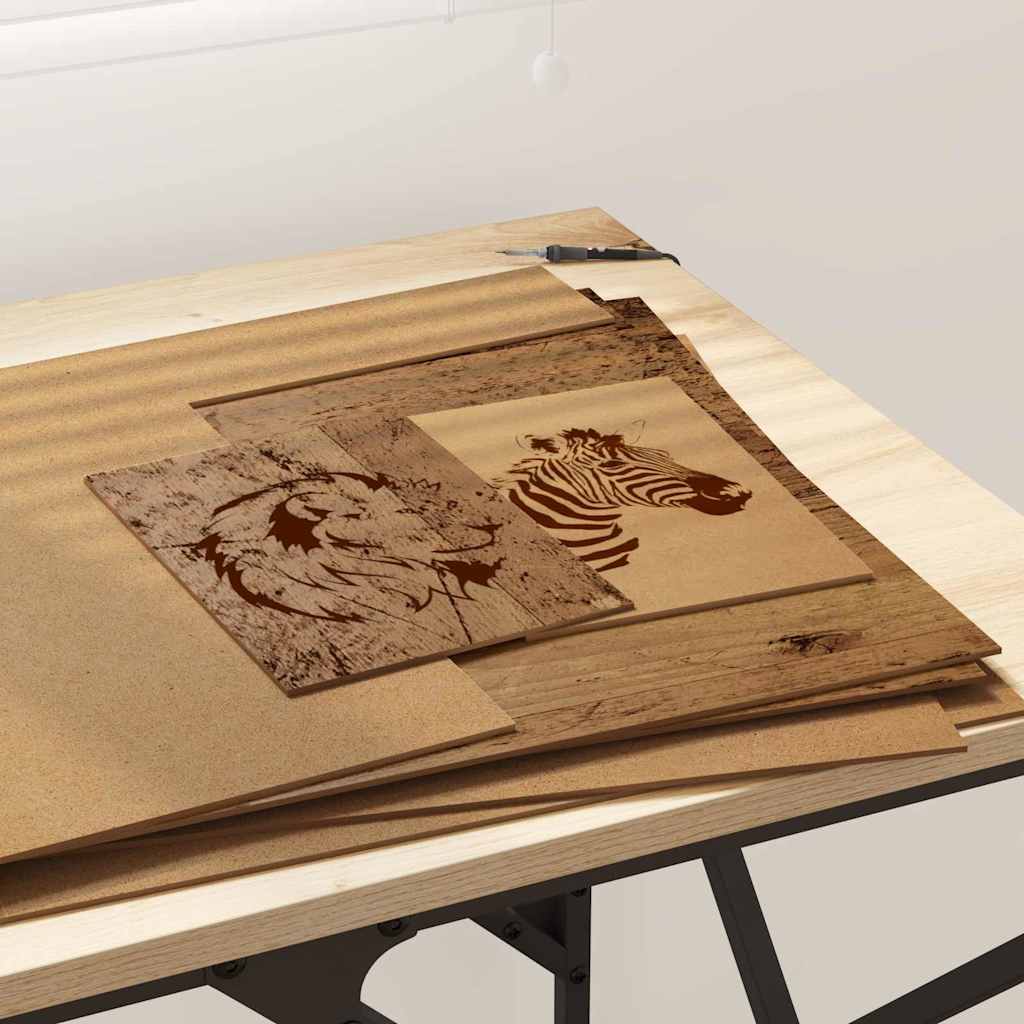 Decorative Panels 12 pcs Reclaimed Wood Look 40 x 60 x 0.27 cm Wood Based Material