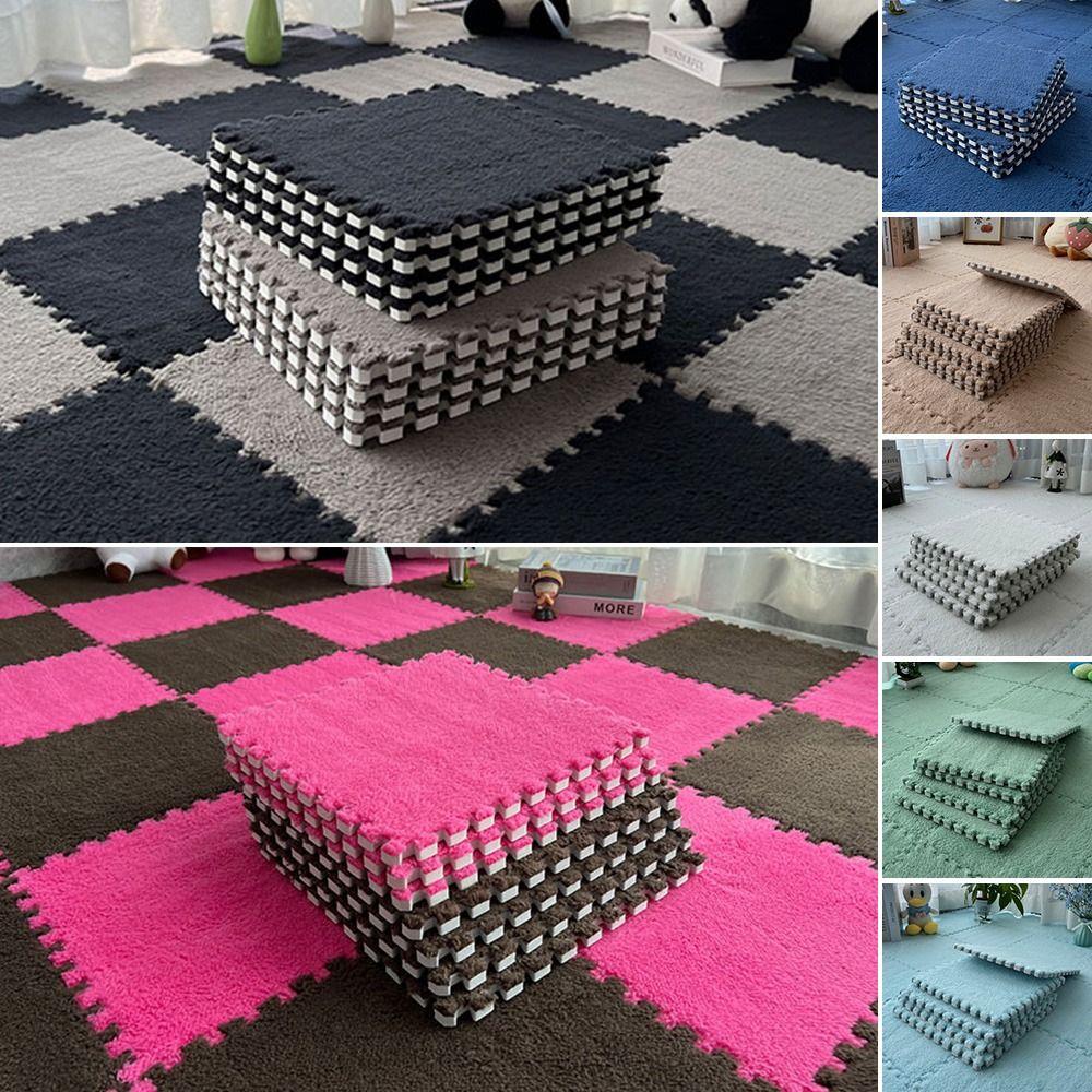 Gift Home Foam Plush Patchwork Floor Mat Baby Play Mat Exercise Children Carpet Bebe Mattress